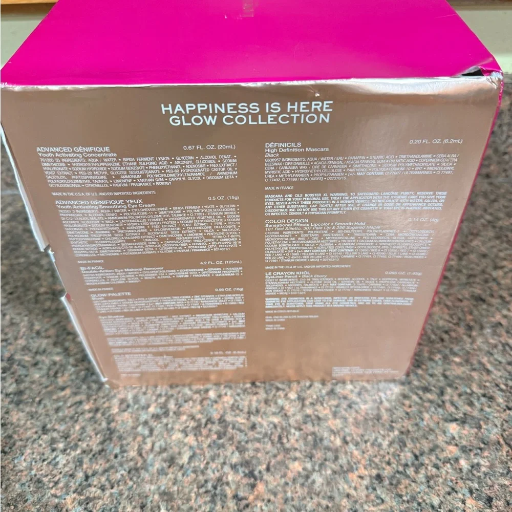 Lancôme Happiness Is Here Glow Collection Cosmetic Set - Black & Pink - Picture 2 of 2